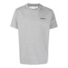 Camiseta gris de manga corta con cuello redondo y estampado de logotipo Off-White para hombre, colección SS22