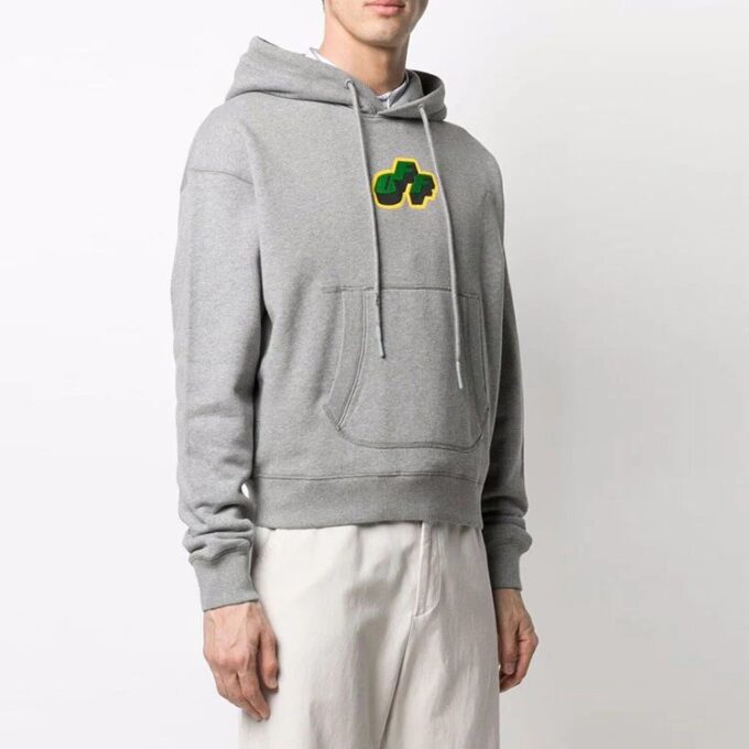 Camiseta gris de manga corta para hombre Off-White con estampado de logotipo FW21