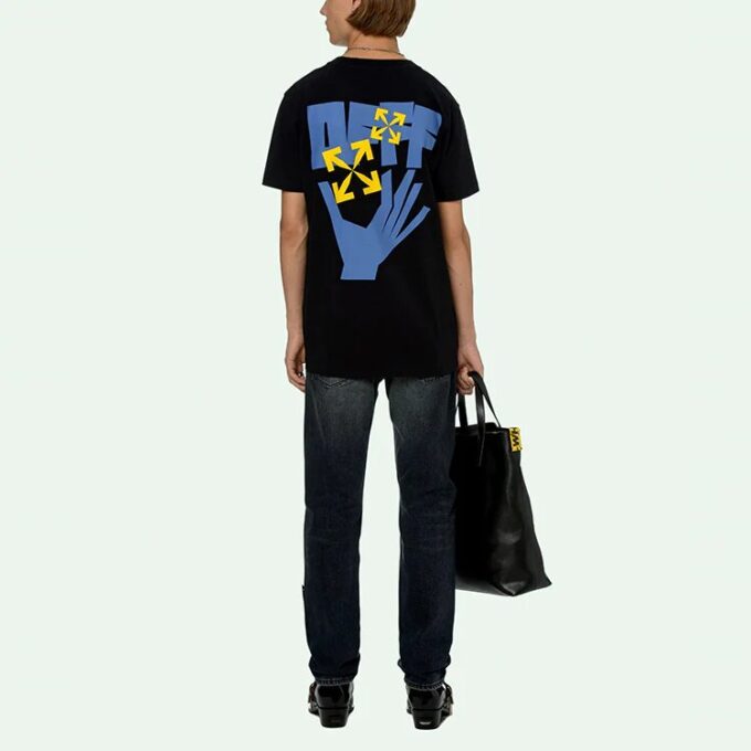 Camiseta Hands Arrows «Negro/Azul claro»
