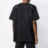 Camiseta holgada sin rematar, cuello redondo y pantalones cortos, color negro