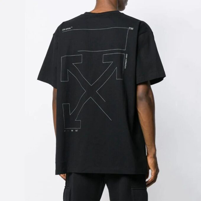 Camiseta holgada sin rematar, cuello redondo y pantalones cortos, color negro