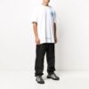 Camiseta informal de pantalones cortos con estampado 3D, color blanco