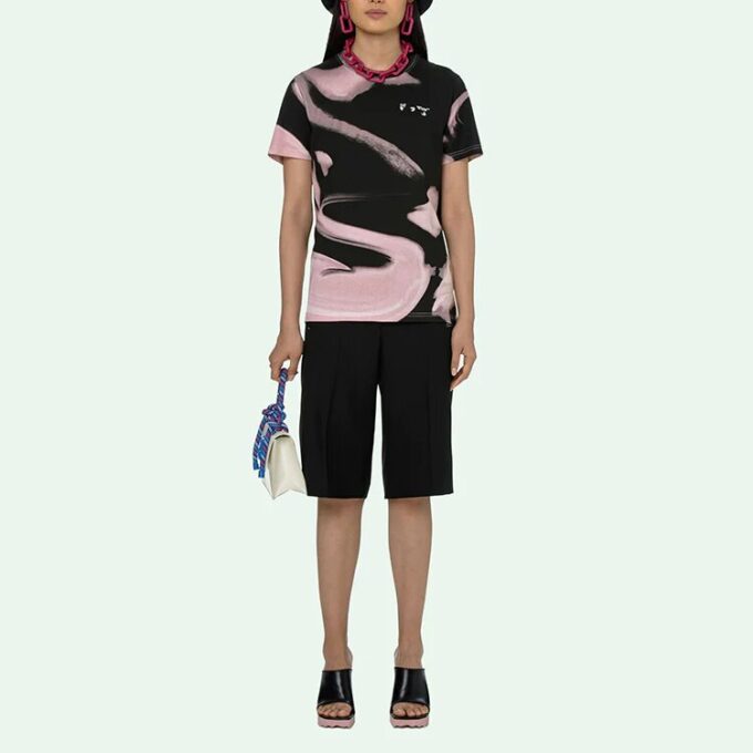 Camiseta informal Off-White Liquid Melt «Nude White»