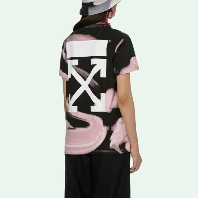 Camiseta informal Off-White Liquid Melt «Nude White»