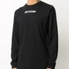 Camiseta negra con estampado de logotipo Off-White para hombre