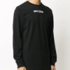 Camiseta negra con estampado de logotipo Off-White para hombre