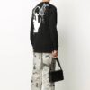 Camiseta negra con estampado de logotipo Off-White para hombre