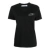 Camiseta negra con estampado en blanco roto de Off-White