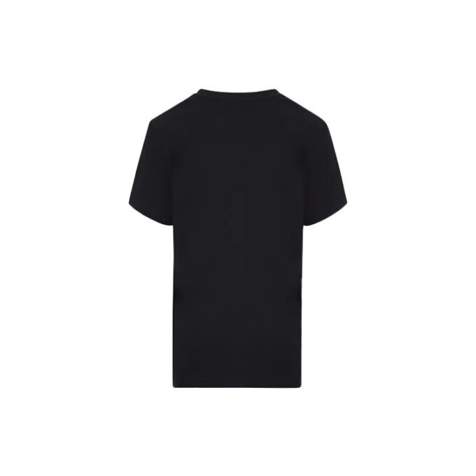 Camiseta negra con estampado en blanco roto de Off-White