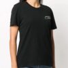 Camiseta negra con estampado en blanco roto de Off-White