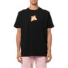 Camiseta negra de manga corta con cuello redondo y estampado del logotipo de Off-White para hombre