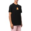 Camiseta negra de manga corta con cuello redondo y estampado del logotipo de Off-White para hombre