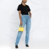 Camiseta negra de manga corta con estampado de logotipo y patrón de flechas Off-White SS21
