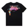 Camiseta negra de manga corta con estampado en la espalda de Off-White para hombre