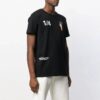 Camiseta negra de manga corta con estampado en la espalda de Off-White para hombre