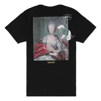 Camiseta negra de manga corta con estampado fotográfico en la espalda de Off-White para hombre en Pantalones Cortos Camiseta negra de manga corta con estampado fotográfico en la espalda de Off-White para hombre en Pantalones Cortos