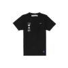 Camiseta negra de manga corta con estampado fotográfico en la espalda de Off-White para hombre en Pantalones Cortos