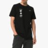 Camiseta negra de manga corta con estampado fotográfico en la espalda de Off-White para hombre en Pantalones Cortos