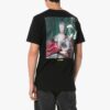 Camiseta negra de manga corta con estampado fotográfico en la espalda de Off-White para hombre en Pantalones Cortos