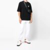 Camiseta negra de manga corta con estampado pequeño para hombre de Off-White
