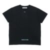 Camiseta negra de manga corta con rayas alfabéticas básicas Off-White para hombre C/O VIRGIL ABLOH