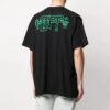 Camiseta negra de manga corta holgada con estampado del logotipo bordado C/O VIRGIL ABLOH de Off-White para hombre