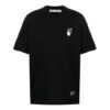 Camiseta negra de manga corta para hombre Off-White con estampado de flechas