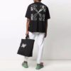 Camiseta negra de manga corta para hombre Off-White con estampado de flechas