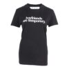 Camiseta negra de manga corta y corte ajustado con eslogan Off-White