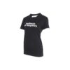 Camiseta negra de manga corta y corte ajustado con eslogan Off-White