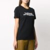 Camiseta negra de manga corta y corte ajustado con eslogan Off-White
