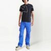 Camiseta negra de manga corta y corte ajustado con estampado de flechas y logotipo Off-White para hombre, colección Otoño-Invierno 2022