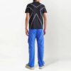Camiseta negra de manga corta y corte ajustado con estampado de flechas y logotipo Off-White para hombre, colección Otoño-Invierno 2022