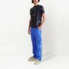 Camiseta negra de manga corta y corte ajustado con estampado de flechas y logotipo Off-White para hombre, colección Otoño-Invierno 2022