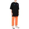 Camiseta negra de manga corta y cuello redondo con estampado de logotipo Off-White para hombre, colección primavera-verano 2022