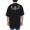 Camiseta negra de manga corta y cuello redondo con estampado de logotipo Off-White para hombre, colección primavera-verano 2022, corte holgado