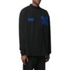 Camiseta negra de manga larga con cuello medio y estampado de flecha con el logotipo de Off-White para hombre, colección primavera-verano 2022