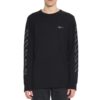 Camiseta negra de manga larga Off-White para hombre con diseño de flecha hueca impreso en 3D