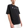 Camiseta negra de pantalón corto con cuello redondo y estampado de logotipo Off-White para hombre FW22