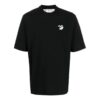 Camiseta negra de pantalones cortos para hombre Off-White SS22, lisa con logotipo bordado