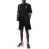 Camiseta negra de pantalones cortos para hombre Off-White SS22, lisa con logotipo bordado