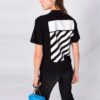 Camiseta Off-White con estampado del logotipo en diagonal «Negro»
