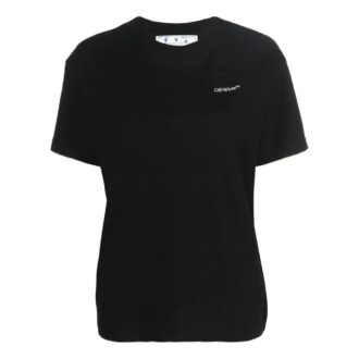 Camiseta Off-White con logotipo floral en forma de flecha «Negro»