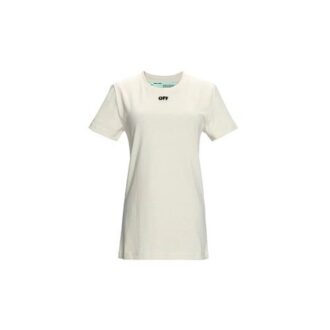 Camiseta Off-White en tono blanco roto