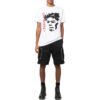 Camiseta Off-White para hombre, colección Otoño-Invierno 2022, con estampado, cuello redondo, pantalones cortos, versión blanca