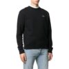 Camiseta Off-White para hombre, colección Otoño-Invierno 2022, de color liso con logo, cuello redondo y manga larga, en negro