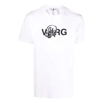 Camiseta Off-White para hombre, colección primavera-verano 2022, de color liso con estampado de letras, cuello redondo y pantalones cortos, en blanco Camiseta Off-White para hombre, colección primavera-verano 2022, de color liso con estampado de letras, cuello redondo y pantalones cortos, en blanco