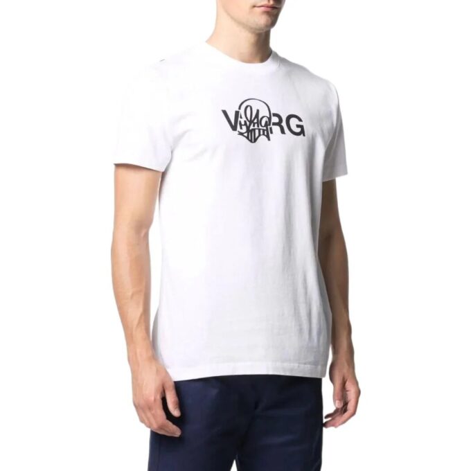 Camiseta Off-White para hombre, colección primavera-verano 2022, de color liso con estampado de letras, cuello redondo y pantalones cortos, en blanco