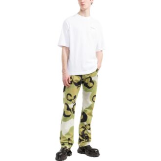 Camiseta Off-White para hombre, colección primavera-verano 2022, de color liso con estampado de letras y logotipo, pantalones cortos, color blanco Camiseta Off-White para hombre, colección primavera-verano 2022, de color liso con estampado de letras y logotipo, pantalones cortos, color blanco