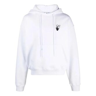Camiseta Off-White para hombre, colección primavera-verano 2022, de color liso con estampado del logotipo, versión de manga larga, color blanco